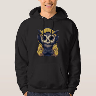 Cute Owl Gamer Mascot Hoodie