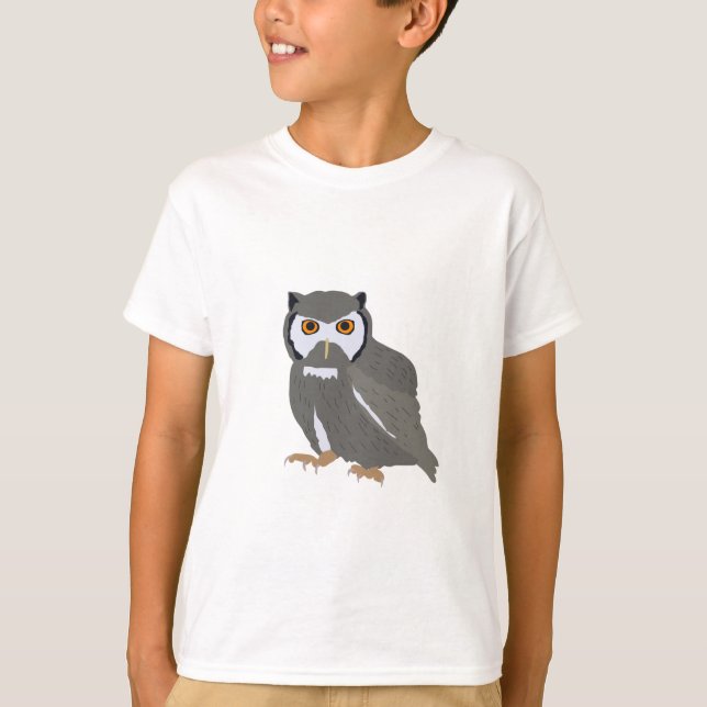 Cute Owl Illustration T-Shirt (Front)