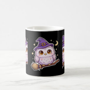 Cute Owl In Witch Hat Halloween Coffee Mug