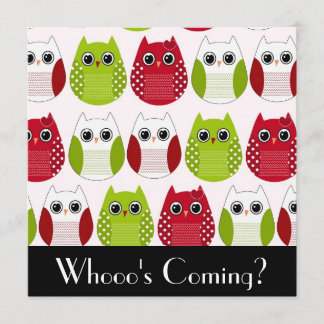 Cute Owl Invitation