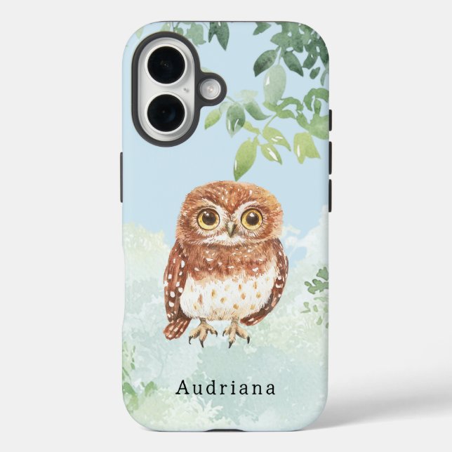 Cute Owl Jungle Animal  Case-Mate iPhone Case (Back)