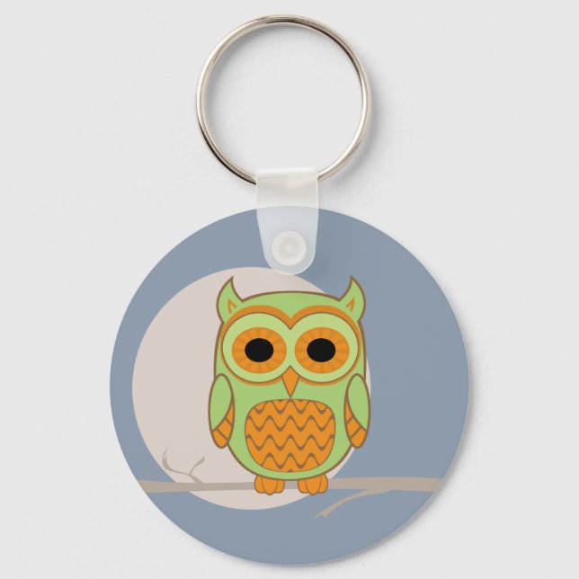 Cute Owl Key Ring (Front)
