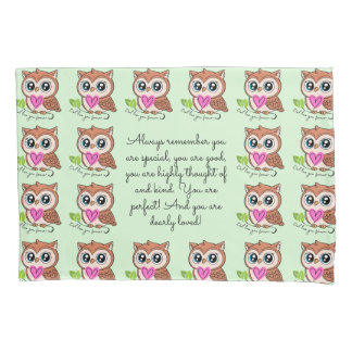 Cute Owl Love You Forever Pillowcase
