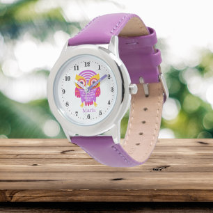 cute owl lovers add name Watch