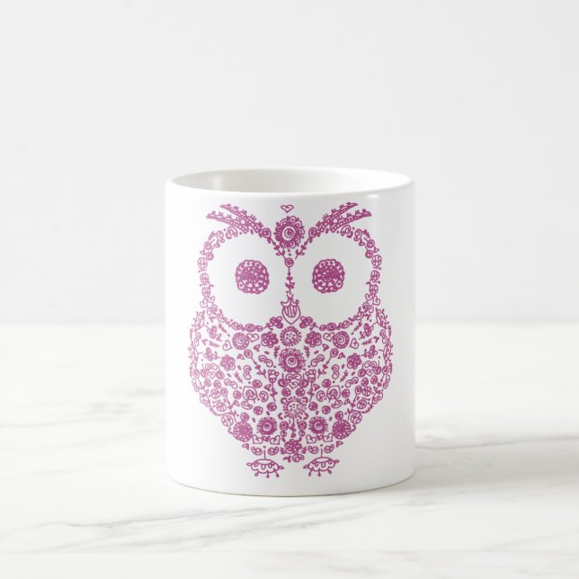 CUTE OWL LOVERS GIFT COFFEE MUG (Center)