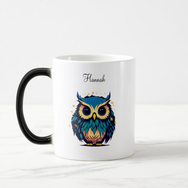 Cute Owl Magic Mug (Left)