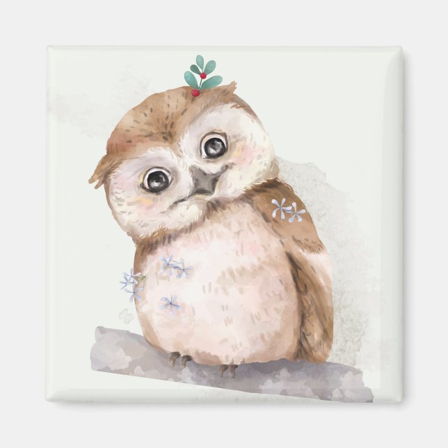 Cute Owl Magnet (Front)