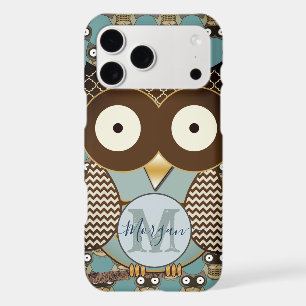 Cute Owl Moorish Zig Zag Pattern Choose Your Colou