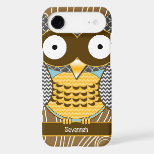 Cute Owl Moorish Zig Zag Pattern Choose Your Colou