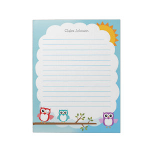 Cute Owl Notepad