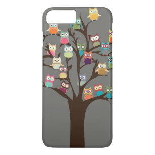 Cute Owl On Tree   Background Case-Mate iPhone Case
