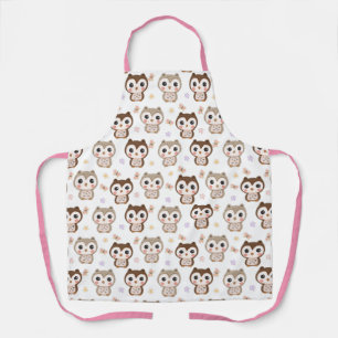 Cute Owl Pattern Apron