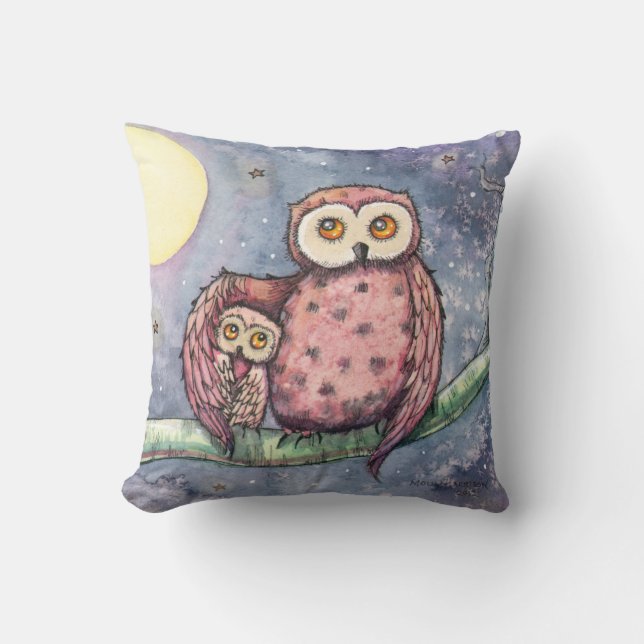 Cute Owl Pillow (Front)