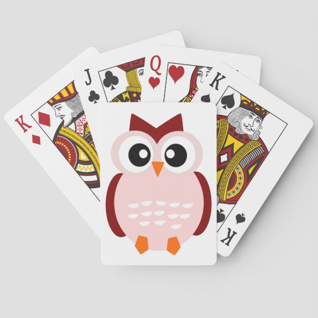 CUTE OWL PLAYING CARDS (Back)