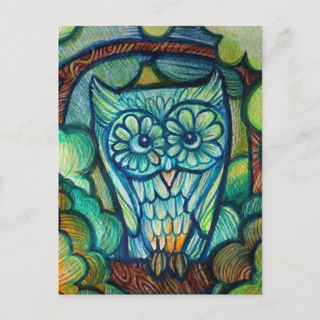 Cute Owl                                           Postcard (Front)