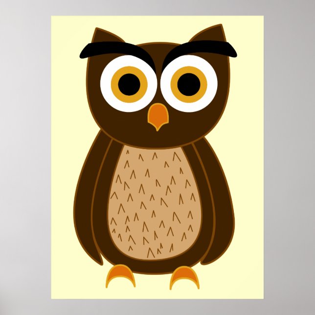 Cute Owl Poster (Front)