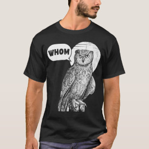 Cute Owl Pun Lover Funny Animal Distressed Camping T-Shirt