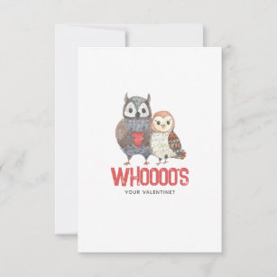 Cute Owl Pun Valentine's Day Card