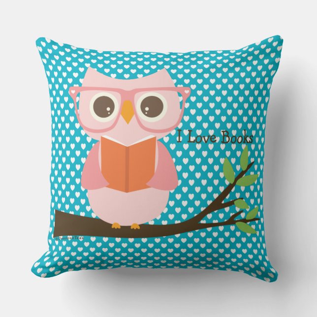 Cute Owl Reading Cushion (Front)