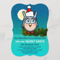 Cute Owl Secret Santa Party