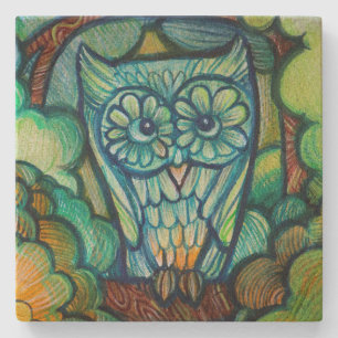 Cute Owl                                           Stone Coaster