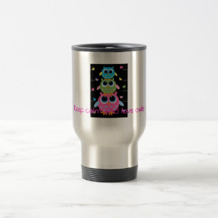 cute owl travel coffee mug