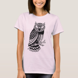 Cute owl womens t-shirt
