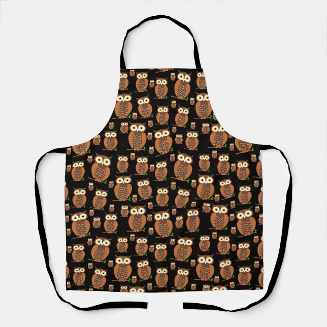 Cute owls  apron (Front)
