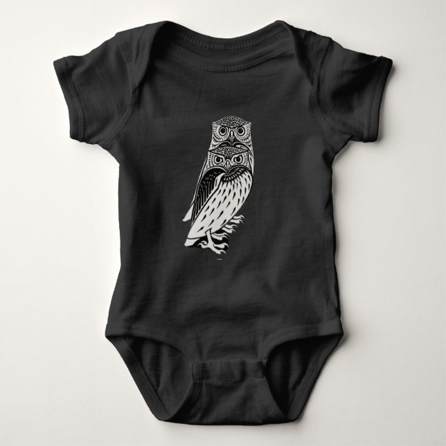 Cute owls baby bodysuit (Front)