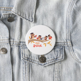 Cute Owls Back to School Graduation  7.5 Cm Round Badge