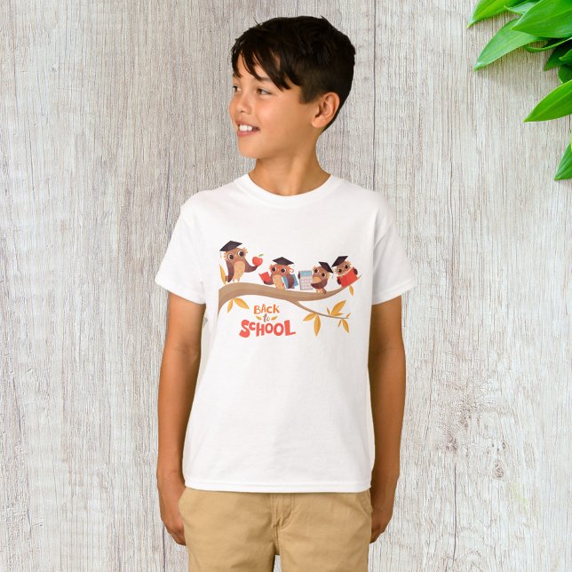 Cute Owls Back to School Graduation  T-Shirt (Creator Uploaded)