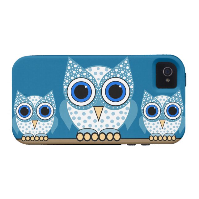 cute owls Case-Mate iPhone case (Back Horizontal)