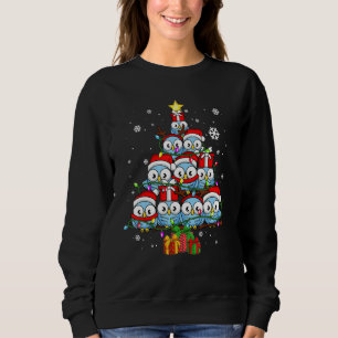 Cute Owls Christmas Tree Pajamas Xmas Lights For F Sweatshirt