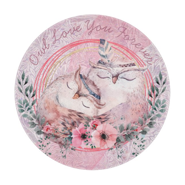 Cute Owls Cutting Board (Front)