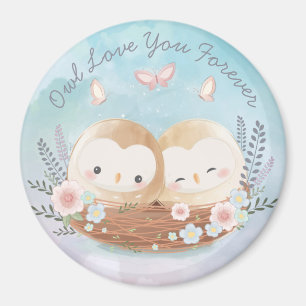 Cute Owls Magnet
