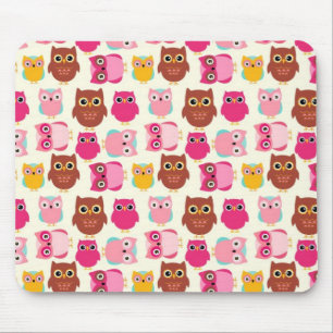 Cute Owls Mouse Pad