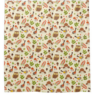 Cute Owls Shower Curtain