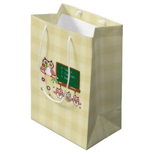 Cute Owls Teacher Appreciation Medium Gift Bag