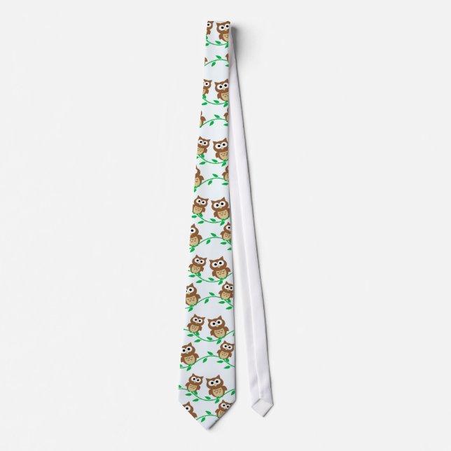 Cute owls tie (Front)