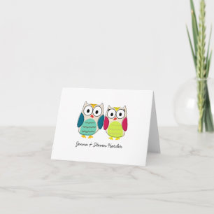 Cute Owls, Wedding Thank You Cards