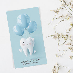 Cute Paediatrics Family Dentist Tooth Smile Business Card