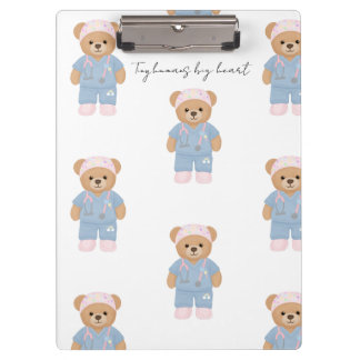 Cute Paediatrics Nurse Clipboard