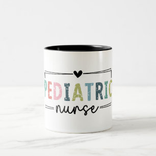 Cute Paediatrics Nurse Two-Tone Coffee Mug