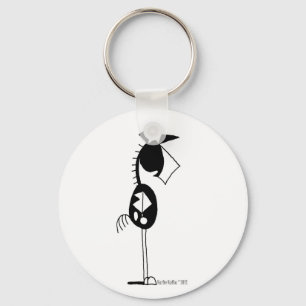 Cute Paint Horse Cartoon Key Ring