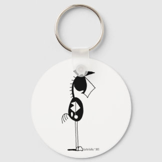 Cute Paint Horse Cartoon Key Ring