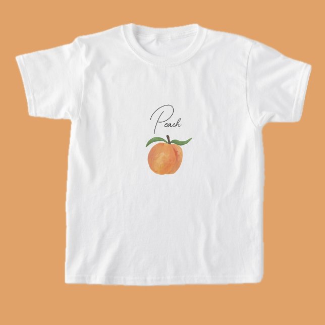 Cute Painted Peach Fruit Illustration  T-Shirt (Creator Uploaded)
