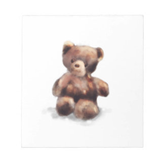 Cute Painted Teddy Bear Notepad