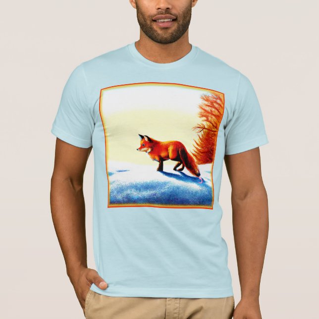 Cute Painting Of a Red Fox. Buy Now T-Shirt (Front)