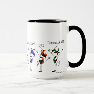 Cute Painting Paints Horse Cartoon Mug