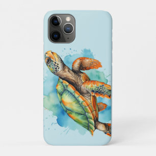 Cute Painting Turtle Case-Mate iPhone Case